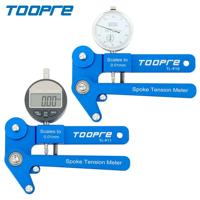 

TOOPRE Bicycle Spoke Tension Gauge Digital Display Rim Alignment Tool Mechanical Wheel Spoke Tension Measuring Device