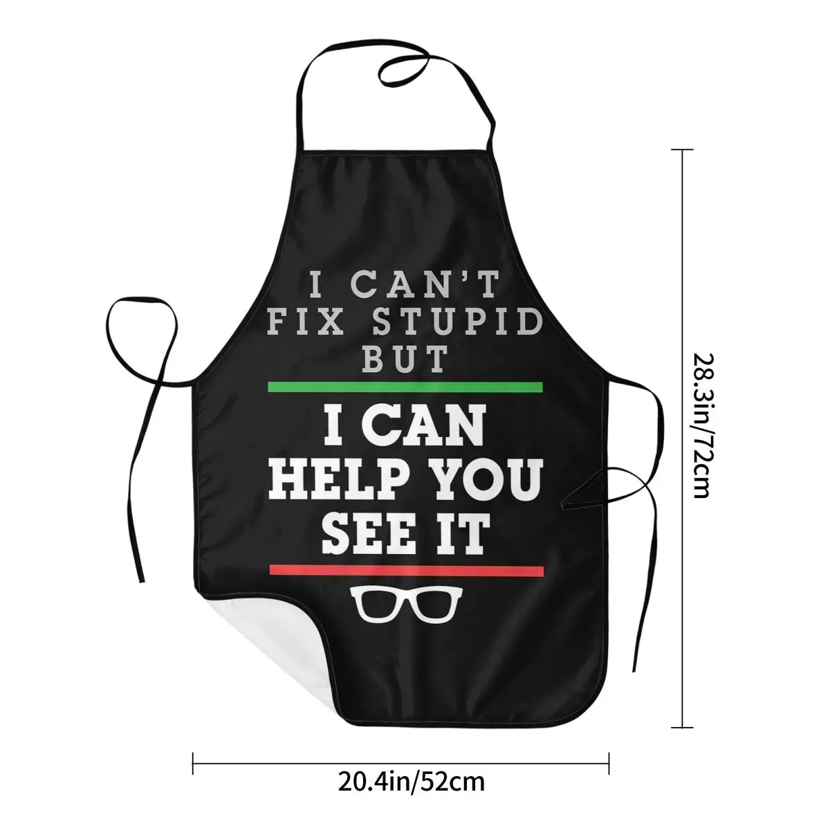 Optometrist Optometry Ophthalmology Funny Saying See Stupid Aprons Chef Cooking Tablier Bib Kitchen Cleaning Pinafore