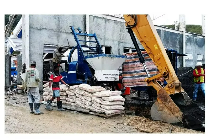 Customized Good Factory Supplied Diesel Driven YG40 Concrete Mixer Machine With Pump For House Building