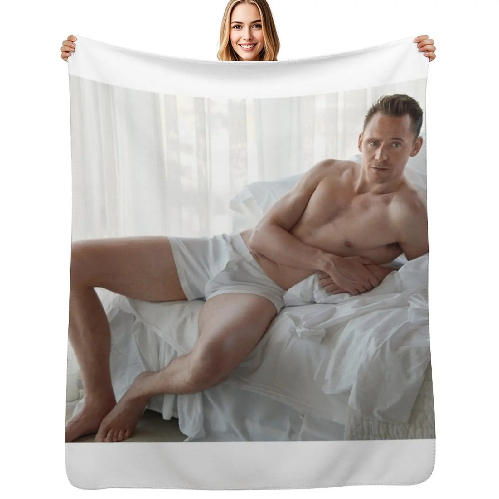 Tom Hiddleston Throw Blanket Ultra Plush Cozy Blanket for Napping Sleeping