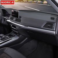 Car Console Dashboard Panel Decorative Trim Strips For Audi Q5 FY 2018-2022 LHD Carbon Pattern Interior Accessories Stickers