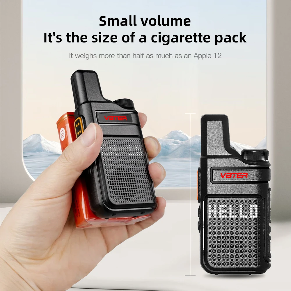 1/2 قطعة WBT-V1 Plus شاشة عرض 400-470 16CH يده اسلكية تخاطب لمستشفى تقديم الطعام موقع البناء الاستخدام اليومي راديو