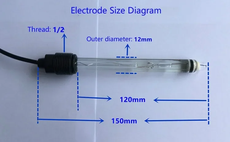 

Strong acid and strong alkali pH electrode/corrosion-resistant pH probe