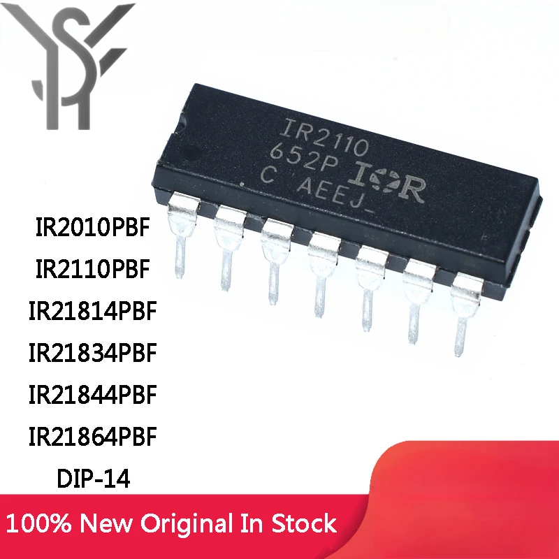 5Pcs New IR21814PBF IR2110PBF IR21834 IR21844 IR21864 IR2010 IR2110 IR PBF DIP14 IC Chip