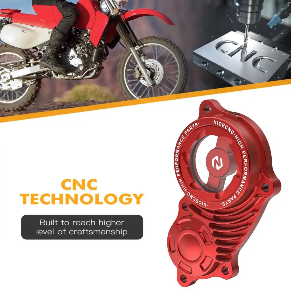 NICECNC لهوندا XR650R XR 650 R 2000-2007 2006 2005 2004 2003 2002 2001 دراجة نارية فلتر زيت غطاء تغليف CNC الخام الألومنيوم