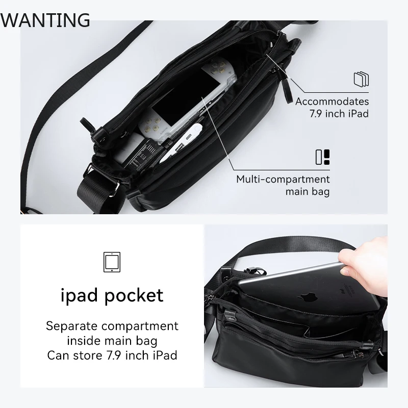 Mark Ryden – sac messager de voyage de luxe de styliste pour Ipad et Console de jeu de 7.9 pouces