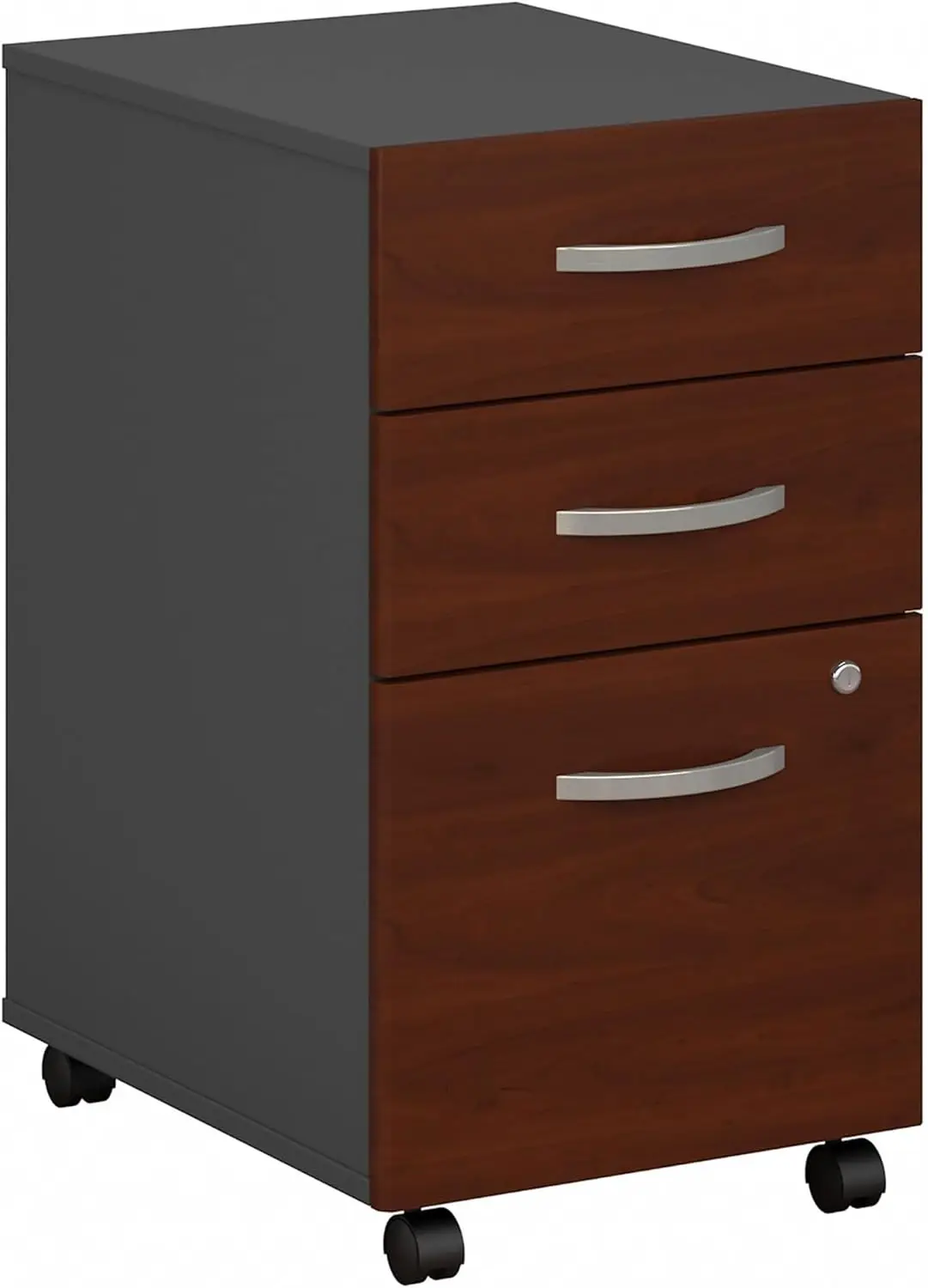 

Series C 3 Drawer Rolling File Cabinet, Fully Assembled Under Desk Storage with Wheels for Home and Prof