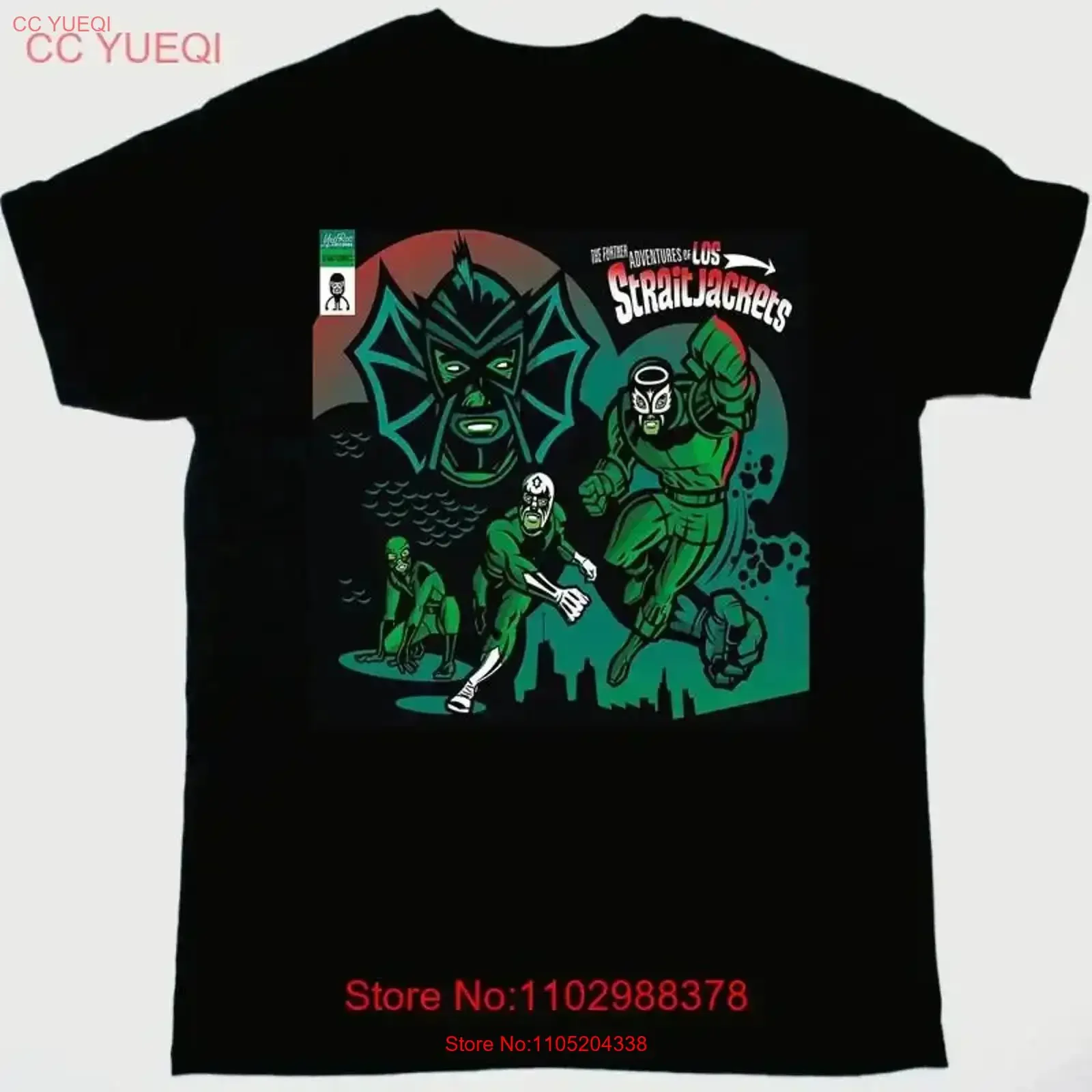 

Футболка Further Adventures of Los Straitjacket из хлопка для мужчин и женщин от S до 4XL, винтажная стираная повседневная растянутая футболка с рисунком