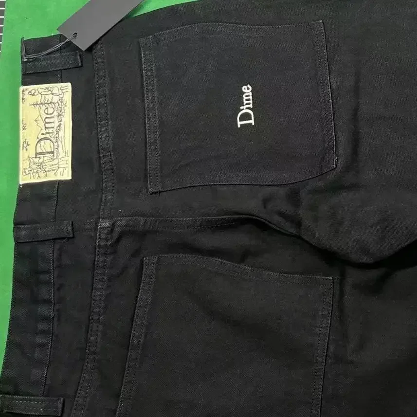 Celana pendek Denim bordir katun lurus longgar pria celana Skat jalanan tinggi longgar musim panas celana pendek pria Amerika Retro kargo Y2k