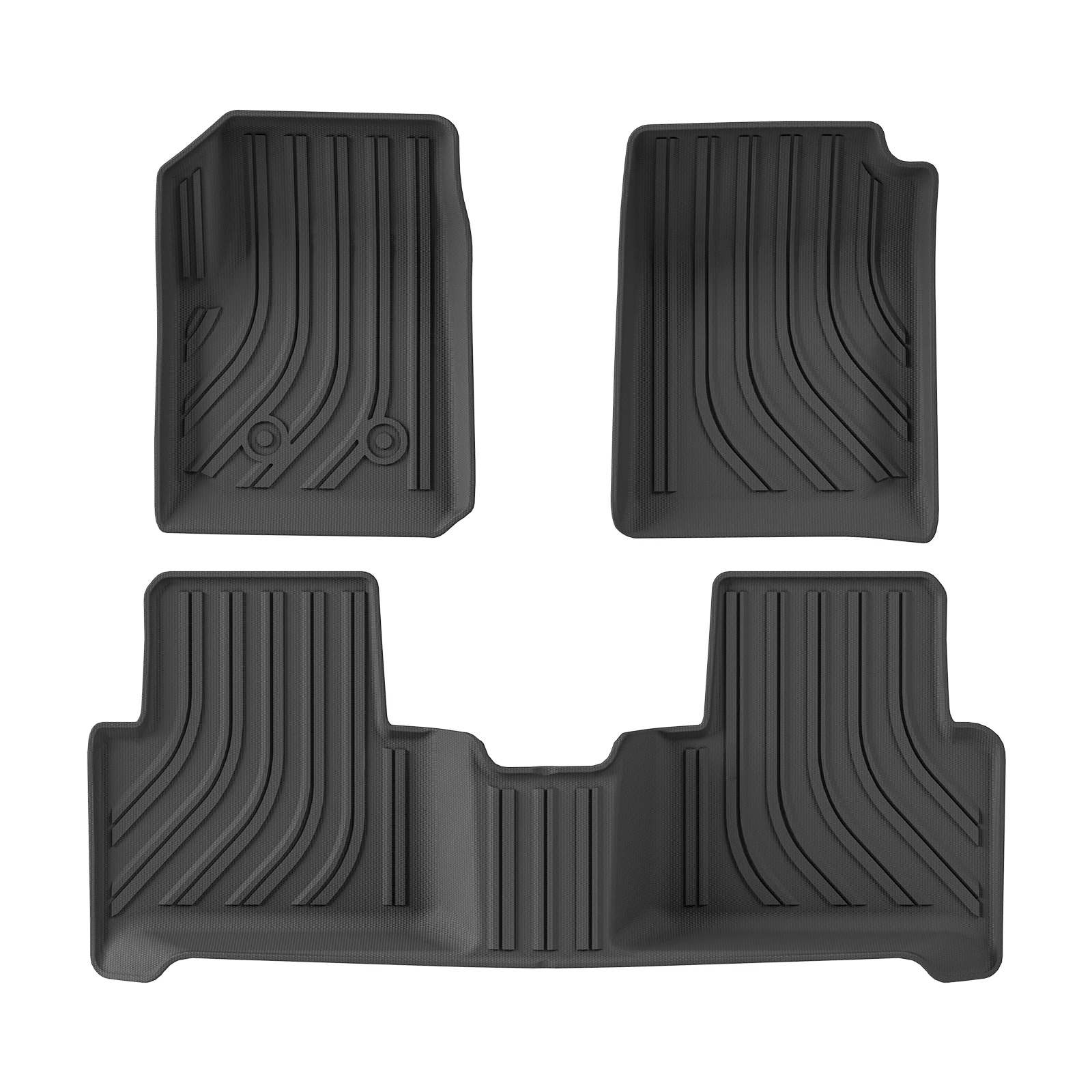 Fußmatten für Chevrolet Chevy Colorado 2015 - 2022, 3D TPE Fußmatten-Set, Allwetter-Autozubehör – Detail 7