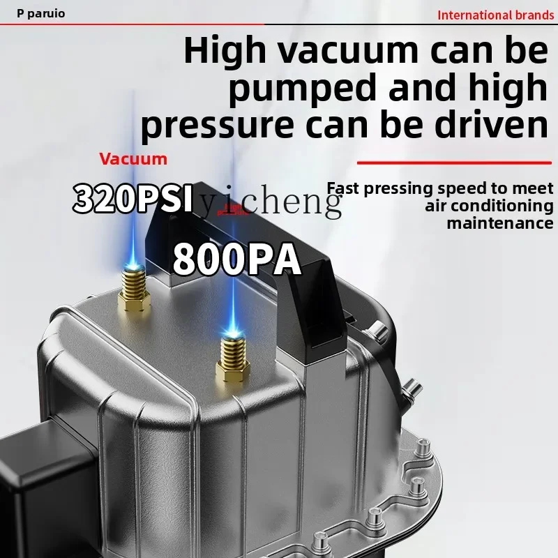 

Automotive Air Conditioning Pump Vacuum Pump Refrigerator Repair Tool Tire Inflation Refrigerant Flushing Dual-purpose