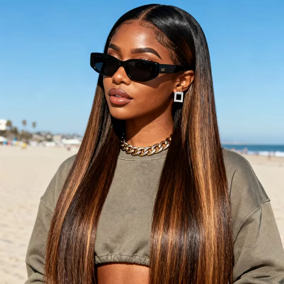 13X6 Hd Lace Frontal Wig Highlight Straight Human Hair Wigs P1B30 Brazilian Wig 30 34 Inch Lace Front Wig Preplucked 250 Density