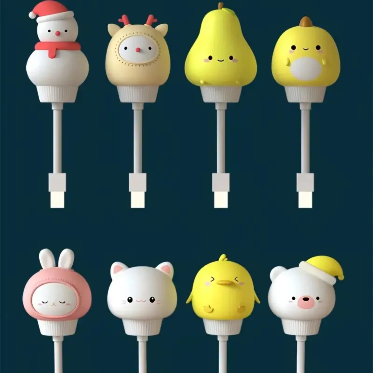 Cute Animal Usb Straight Plug And Other Creative Home Decoration Night Light Supplies Random delivery