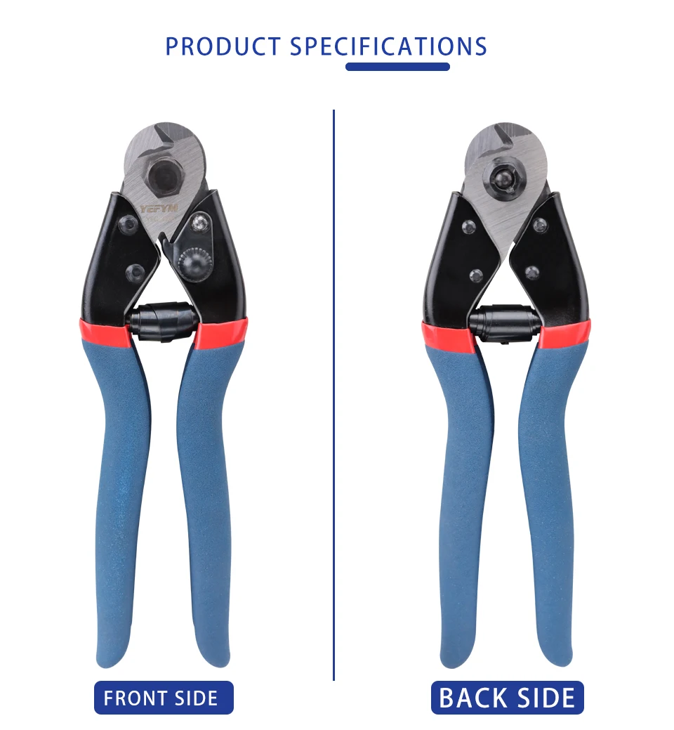 Stahlseilschneider YEC-GS5 Drahtseil- und Bleisiegel-Schneider Industriequalität 7,6″ Kraftsparende Zangenwerkzeuge – Detail 5