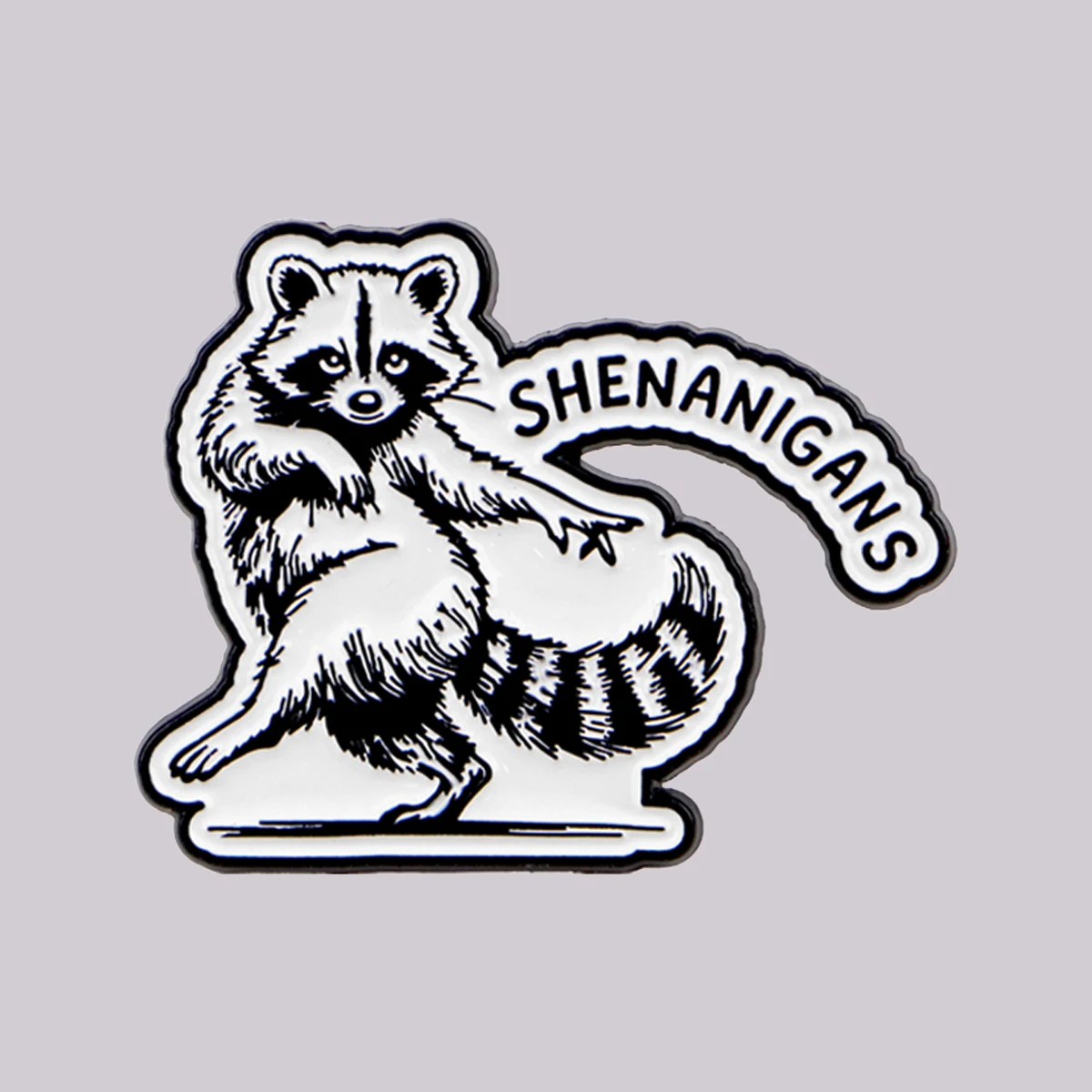 Tier-Zitat-Emaille-Pin: Süße Waschbär-Brosche für Rucksack, Hut, Reversnadeln, Kleidungszubehör, Modeschmuck, Freunde-Geschenke