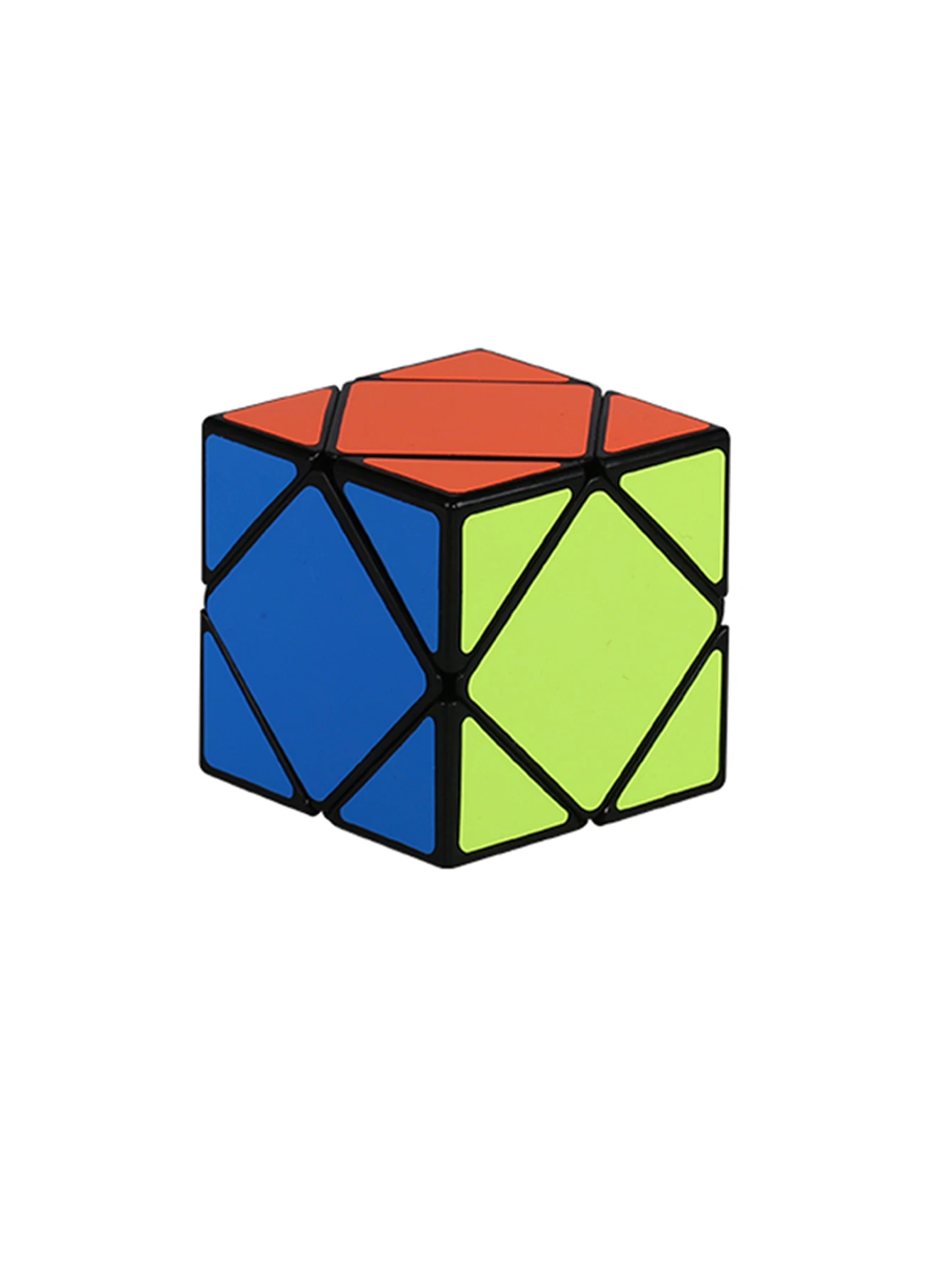 SENGSO Skewb Speed ​​Cube Stickerloze Skewb Zwart/Wit Sticker Magische Kubus Puzzel Collectie Speelgoed voor Kinderen Tieners Paasdag Cadeau