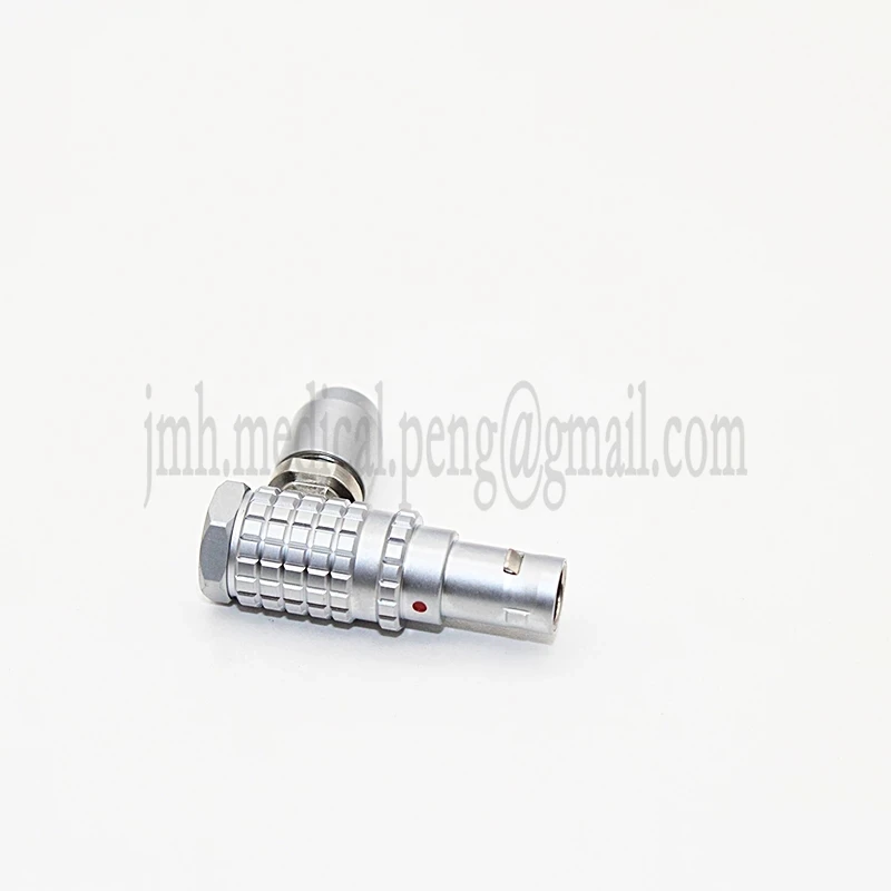 FHG 2B 2 3 4 5 6 7 8 10 Pin Metal Circular Push-pull Self-Locking Connector Elbow 90° And key G Male Plug For Industrial Camera