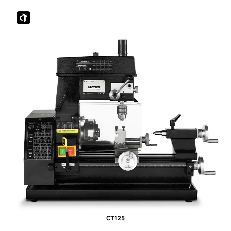 Mini 3 in 1 Lathe Drilling and Milling Machine Multi-function Household Lathe Turning Drilling Machine Metal Processing