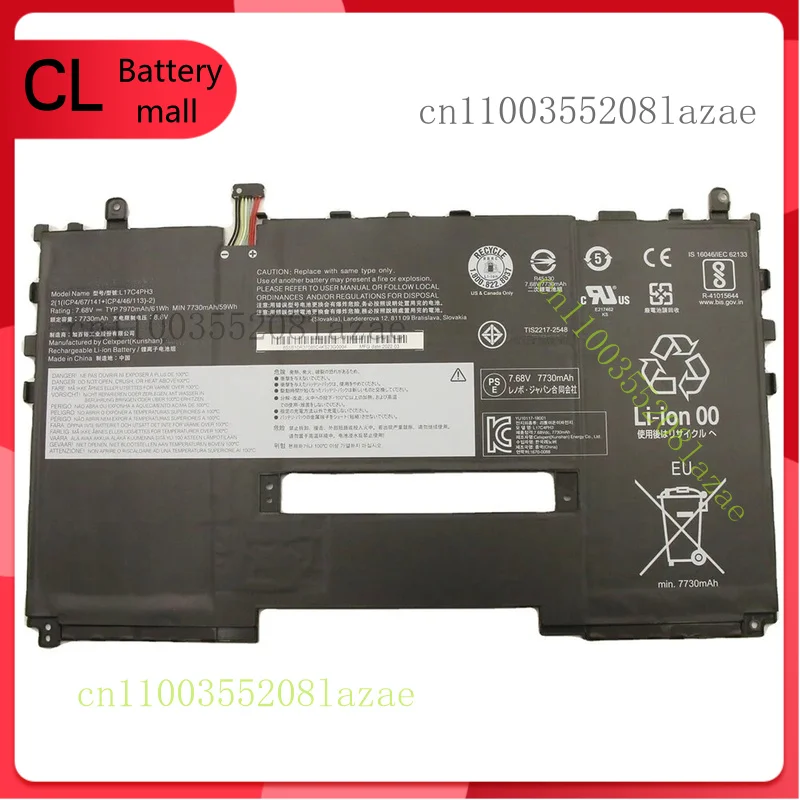 

New L17C4PH3 L17L4PH3 L17M4PH3 60Wh Battery for Lenovo Yoga C630-13Q50