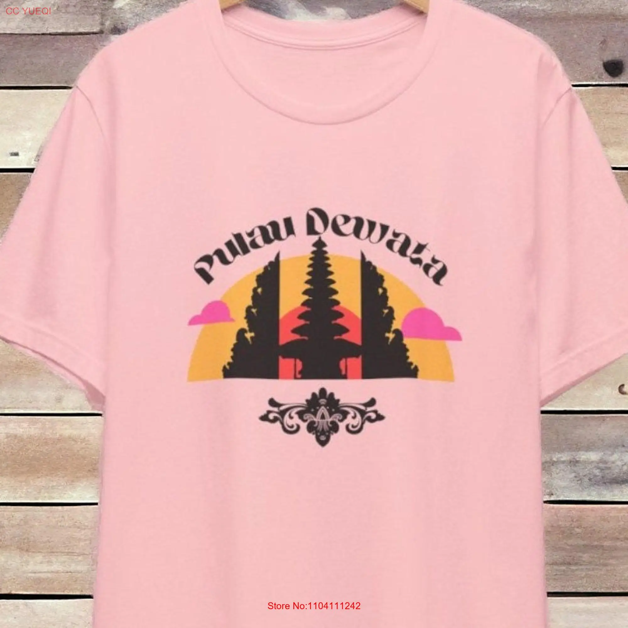 Pulau Dewata Bali Indonesia Travel Vacation T Shirt Balinese Pura long or short sleeves