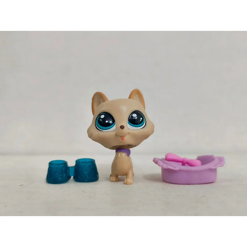 LPS Figure Yellow Corgl Regalton #28 With Accessories Littlest Pet Shop toy