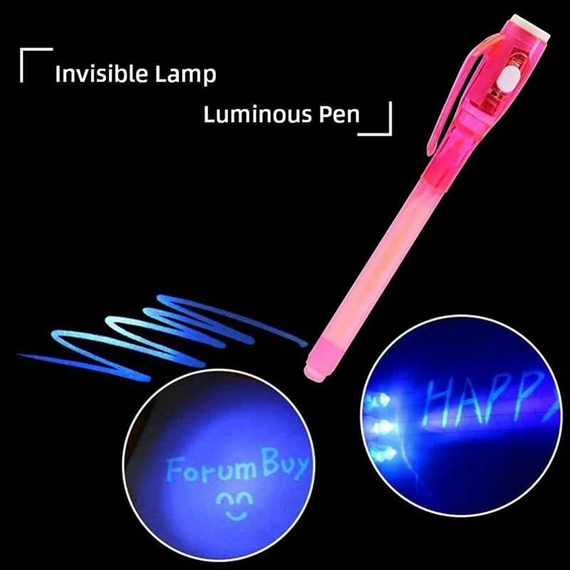 4 Stuks Onzichtbare Inkt Pen Leuke Kleurrijke Woord Graffiti Pen, Geschikt Voor Artistieke Rotsschilderingen En Paaseieren