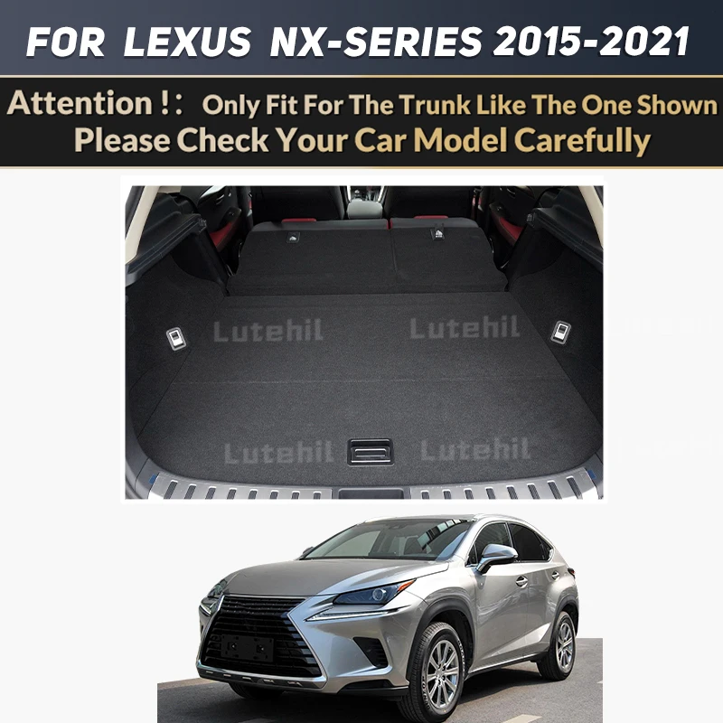 Custom Car Trunk Mat For Lexus NX 200T NX300h 2015 2016 2017 2018 2019 2020 2021 High quality Leather Non-Slip Bottom mats