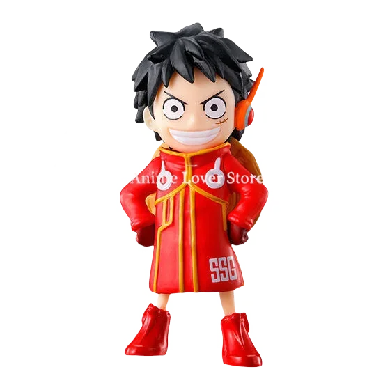 バンダイ-本物のワンピースアニメフィギュア,gashapon悪魔の果物,luffy