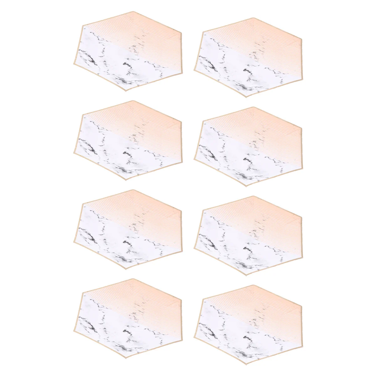 

8Pcs Marble Disposable Paper Plates Party Supplies Deep Bowl Tableware Carnival Festival Dinner Party Paper Plates
