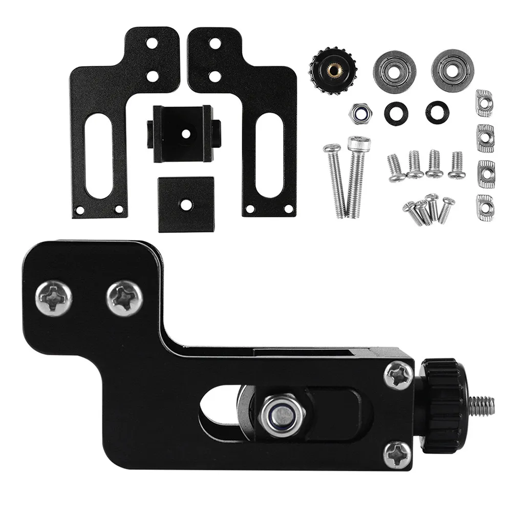 

Комплект натяжителей из алюминиевого сплава, черный, для синхронного ремня 2020, совместимый с 3D-принтером Ender-3, аксессуары