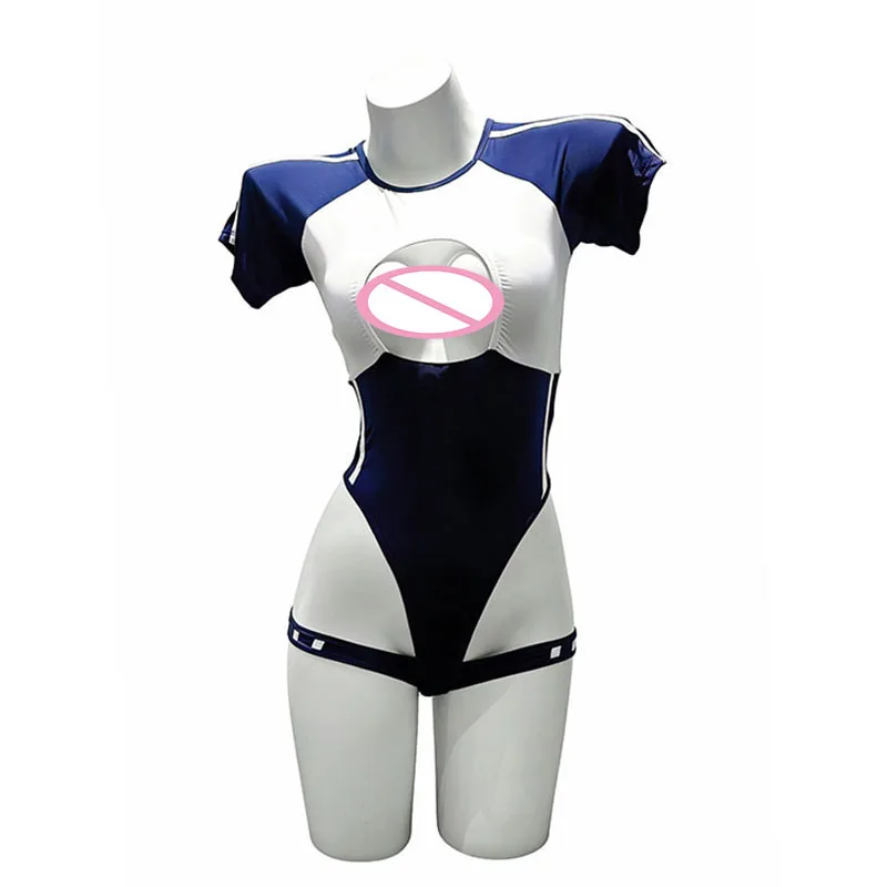 

Hot Anime Japanese Sexy Girl Student Gymnastics Short Hollow Out Bodysuit Outfit Cheerleader Uniform School Girl Sports Cosplay