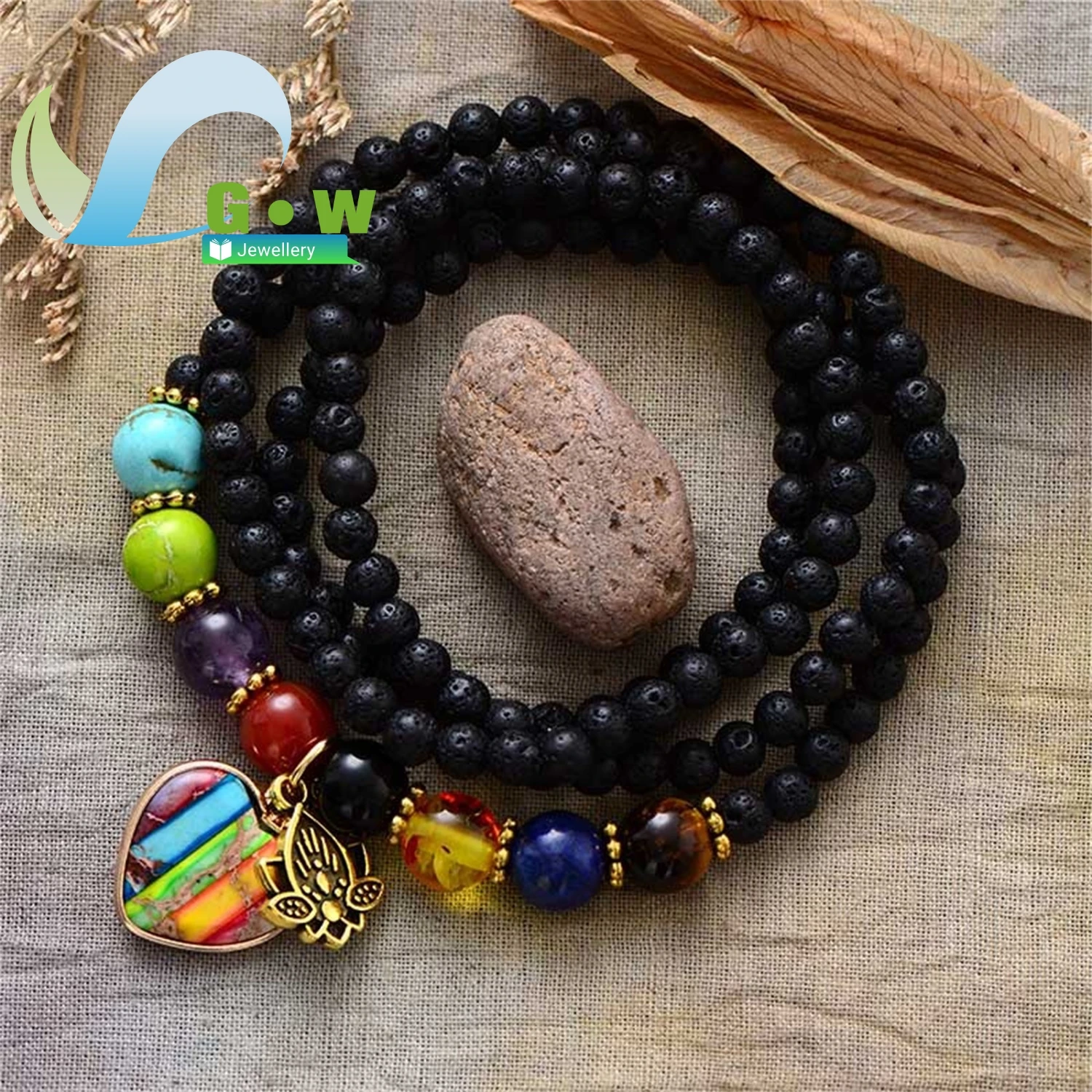 Mens Natural Stone …