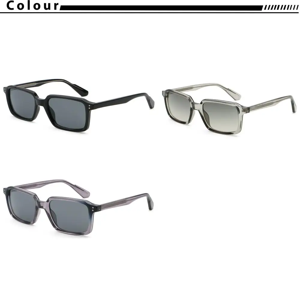CATERSID Men's Sunglasses Square Frame Cellulose Propionate Temple Tips Sun Glasses Women's Outdoor Travel Driving Glasses UV400