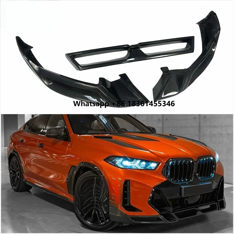 

for X6 G06 LCI Carbon Fiber Body Kit LD Style Carbon Fiber Front Lip