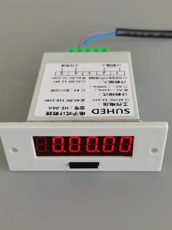 Machine equipment working timer running time recorder electronic digital display industrial automatic accumulation