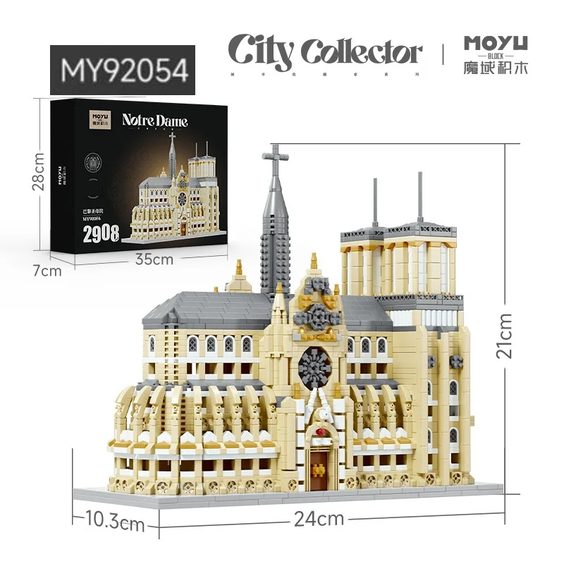 Schöne Stadt Mini Blöcke Kolner Dom Welt Architektur Brasilien Kirche St. Paul der Kathedrale Bausteine Kinder Spielzeug Geschenk