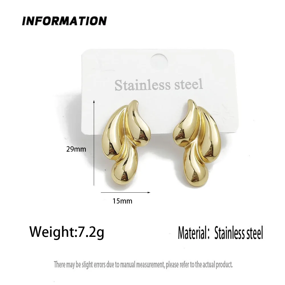 أقراط عصرية من الفولاذ المقاوم للصدأ على شكل صدفة مرجانية على شكل نجم البحر، أقراط معدنية ثقيلة مقاومة للماء وغير قابلة للتلاشي، هدايا حفلات الزفاف