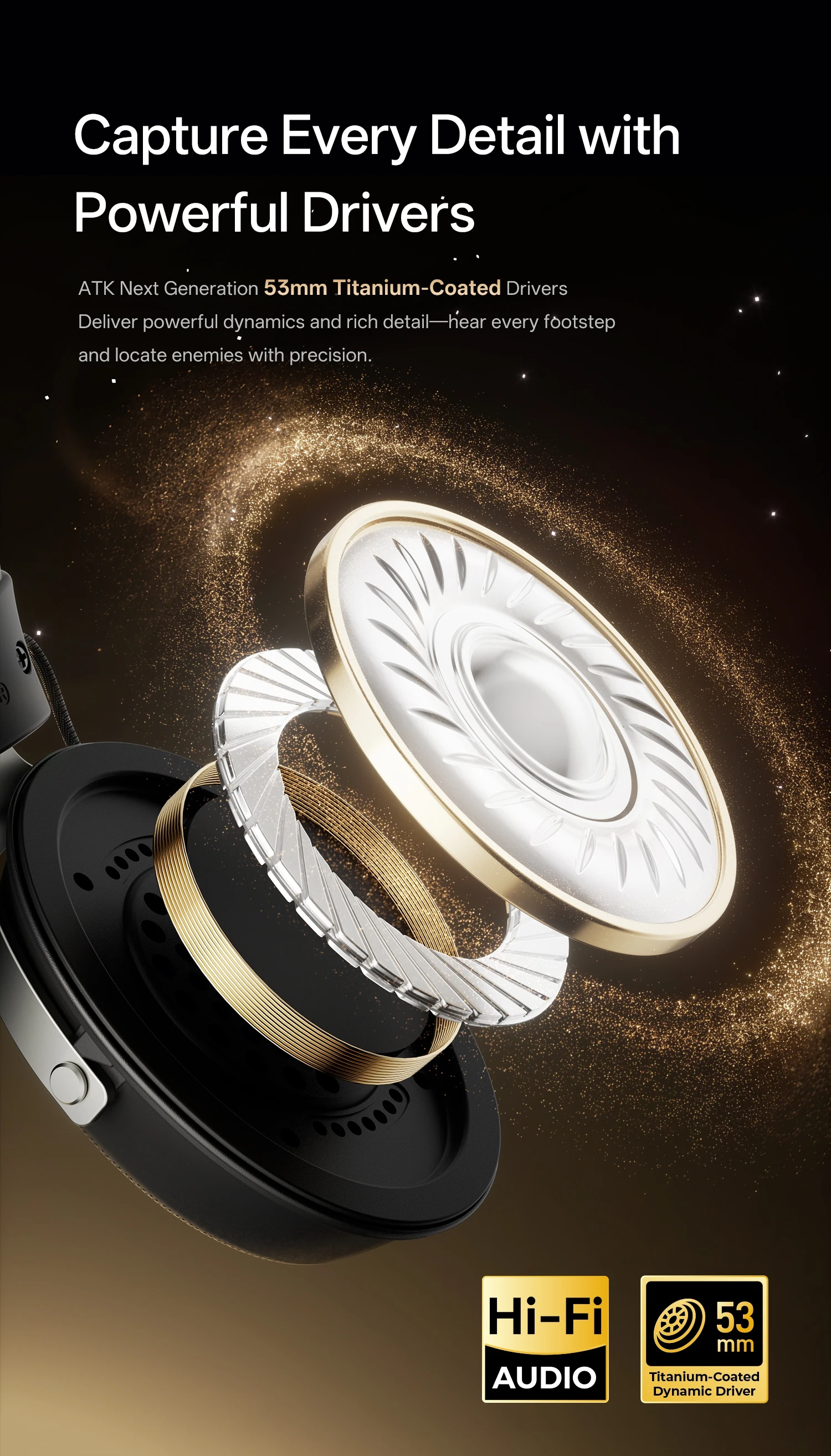 ATK N9 Pro/Ultra E-sports Headset with Mic Low latency Four Mode Wireless Gaming lightweight headphone noise reduction 2.4GHz
