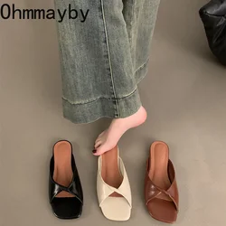 2024 Designer Summer Women Slipper Fashion Comfort Ladies Open Toe Flats Slides Casual Beach Dress Sandal Shoes