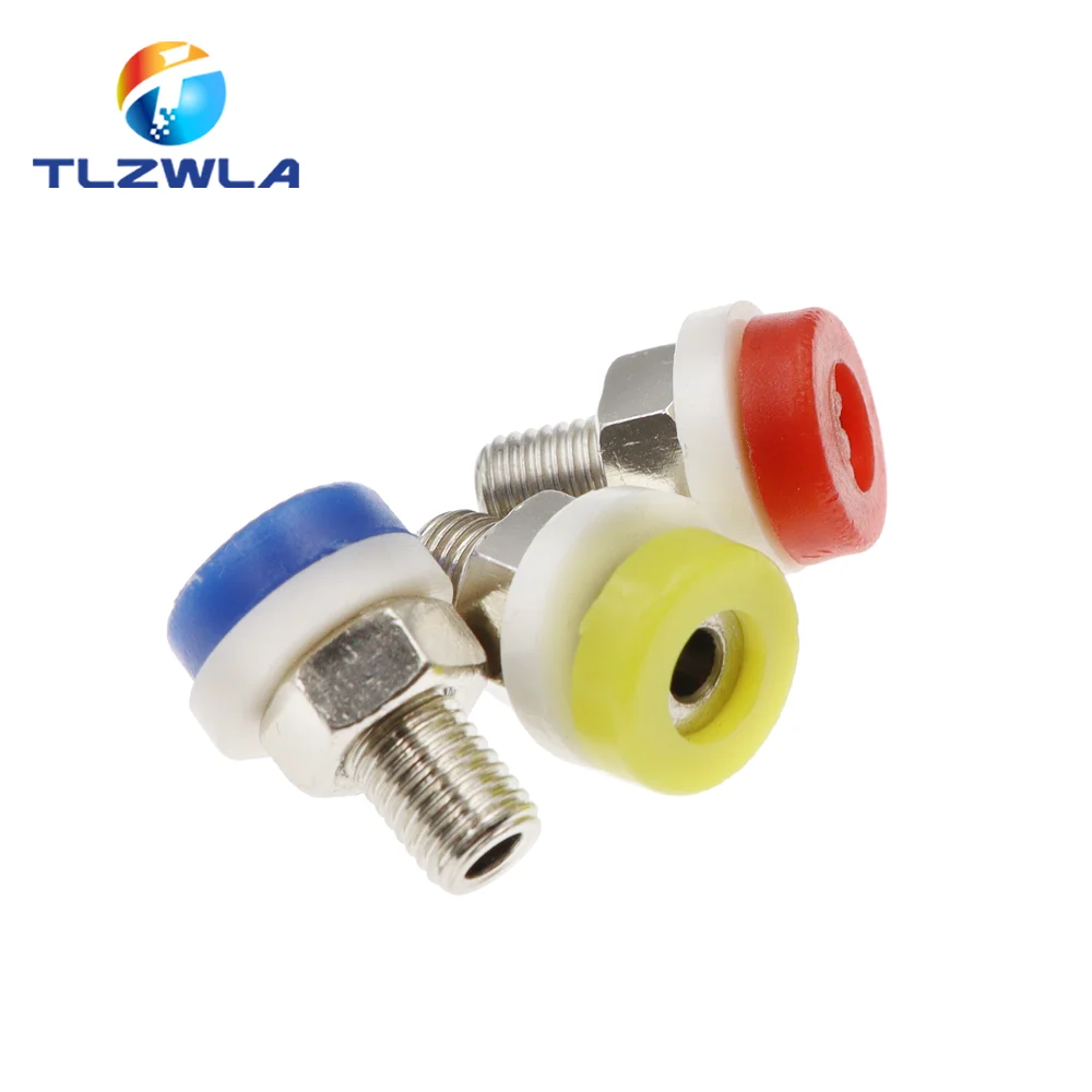 5PCS 2MM Banana Socket Binding Post Nut Banana Plug Jack Electrical Connector Terminal Test Hole DIY Parts