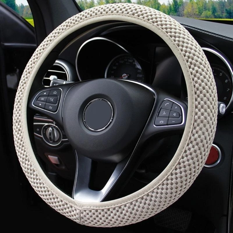 G7NA Car Universal Microfiber Steering Wheel Cover Soft Multi Color Car Decoration
