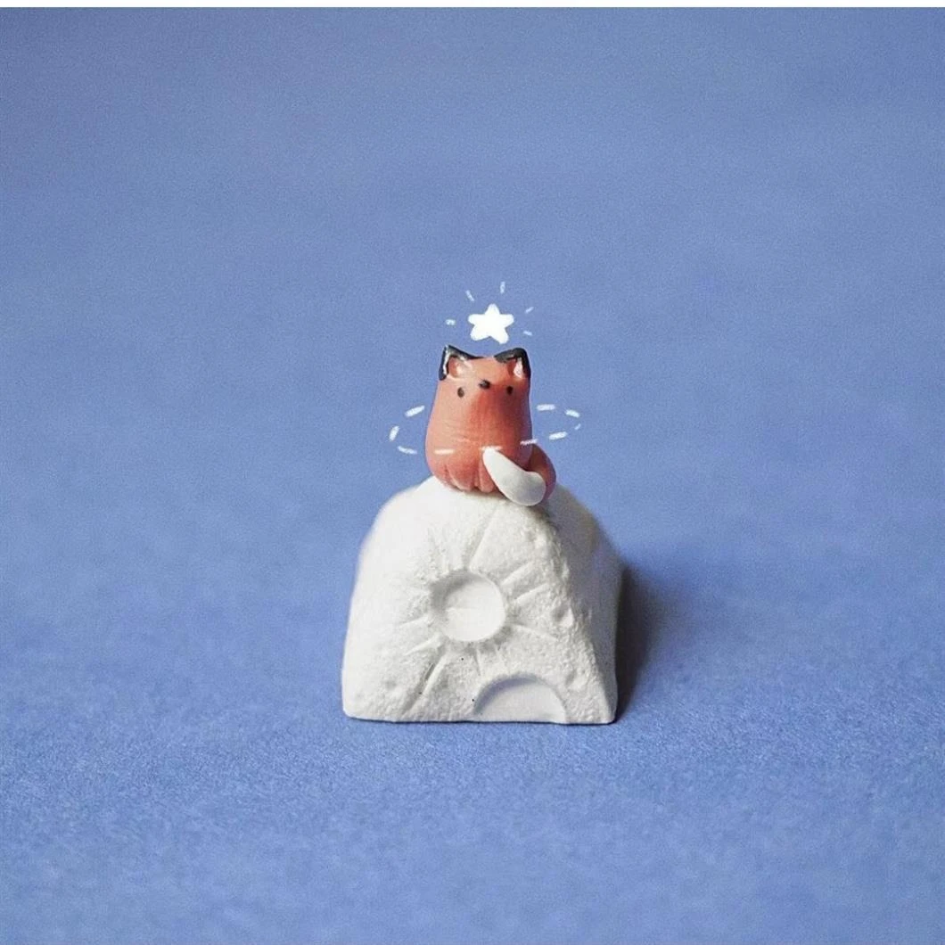 

Moon small keycap, custom keycap cute keycap three-dimensional keycap wooting