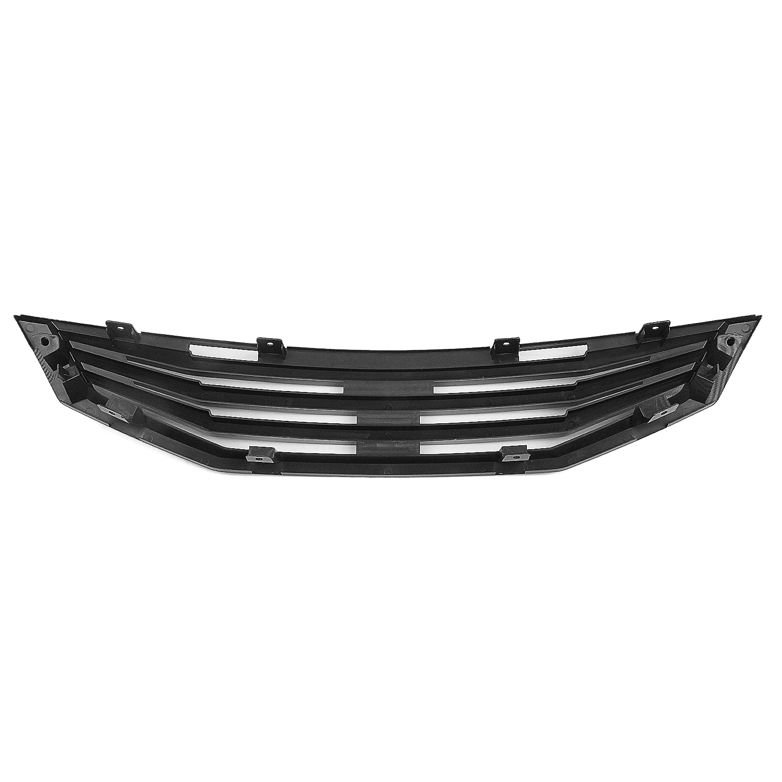 Front Grille Grill For Honda Accord 2 Door Coupe 2008 2009 2010 Gloss Black/Carbon Fiber Look Car Upper Bumper Hood Mesh Grid