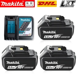 Makita genuine battery, 18V, 6.0 AH, suitable for Makita BL1830, BL1830B, BL1840, BL1850, BL1850B original electric tool