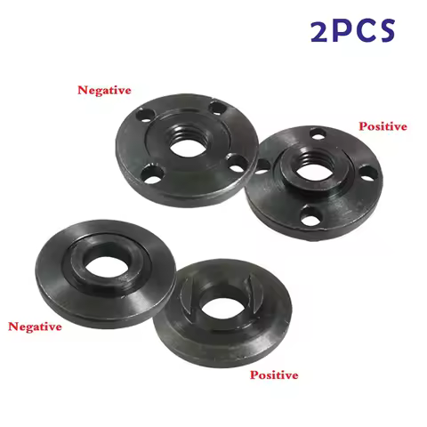 2pcs Thread Angle Grinder Inner Outer Flange Nut Set Tools Metal Replacement Grinder Accessories Flange Spanner Set
