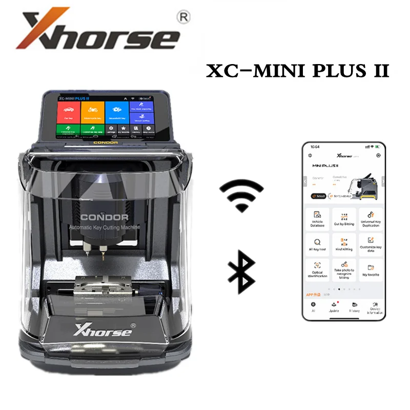 Xhorse Condor XC MINI Plus II Key Cutting Machine Support Car Motorbike Household Keys