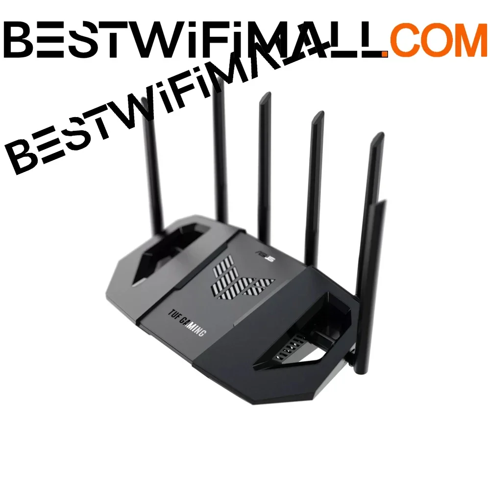 

ASUS TUF-BE6500 Dual-Band BE6500 802.11BE WiFi 7 AiMesh Router 2.5G Port x4, HyperFibre Ready Support OFDMA VPN PPPoE QoS IPv6