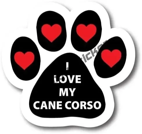 Italian Cane Corso Cute Dog Decal Black Cane Corso Dog Breed Car Sticker Accessories for Motorcycle Pickup Car Body 4x4 Off Road