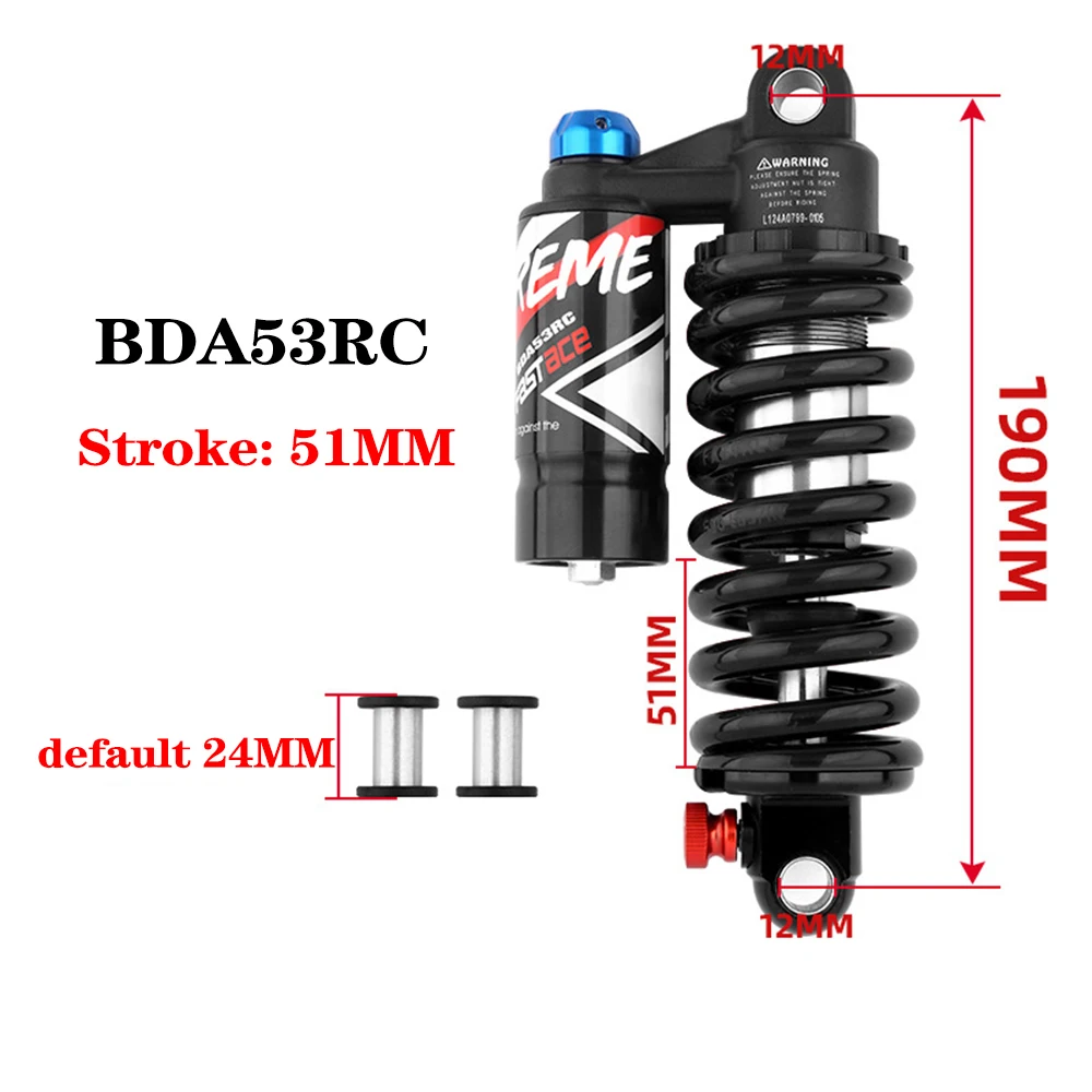 Fastace DBA53RC 265mm 550lbs MTB Fahrrad Downhill Federung Absorber Soft Tail Nach Fahrrad Hinten Schock