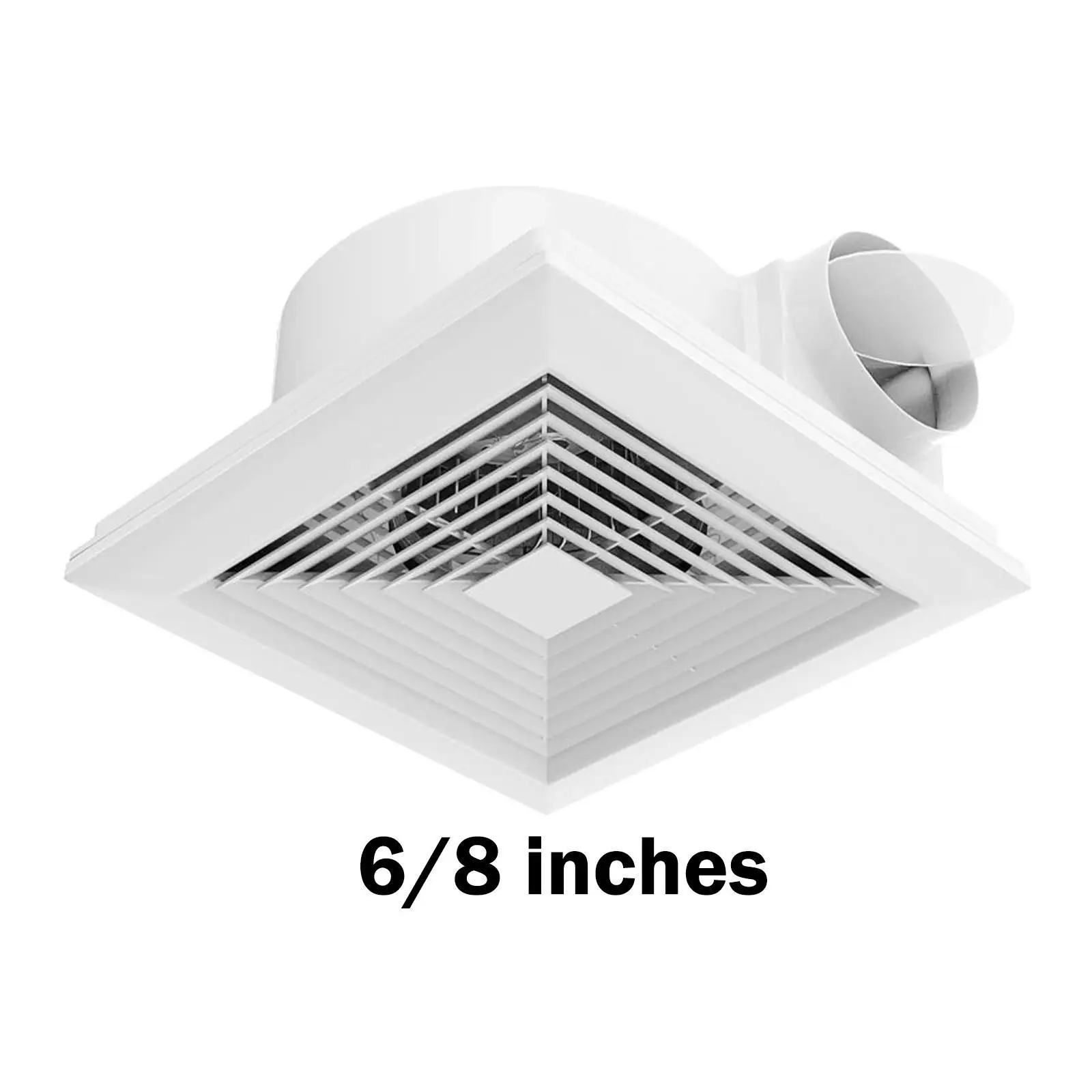 

Exhaust Fan Portable Compact Durability Quiet Lightweight Easy Installation Square Ventilation Fan Efficient Exhaust Ventilation